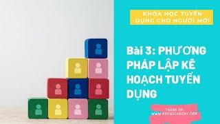 Bài 3 Phương pháp lập kế hoạch tuyển dụng