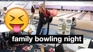 Family Bowling Night!! (FUNNY) | VLOGMAS DAY 15