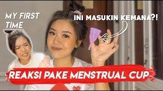 FIRST TIME USING MENSTRUAL CUP! Collecting Period Blood In Vagina | Titan Tries Ep 4