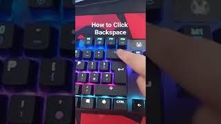 How to Click backspace on keyboard