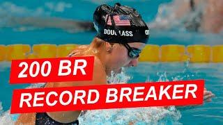 Kate Douglass 200 Breast American & U.S. Open Record (2:01.43) Full Race & Analysis