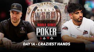 WSOP Main Event 2024 - Crazy Hands on Day 1a ft Michael Mizrachi & Daniel Hachem