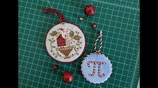 Flosstube Extra: Cross Stitch Round Ornament and Cording Finishing Tutorial