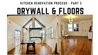 Kitchen Renovation Process - Part 5 - "Drywall & Floors" - Jessica Miller Nashville