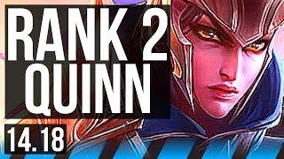 QUINN vs YASUO (MID) | Rank 2 Quinn, Legendary, 16/3/7 | NA Challenger | 14.18