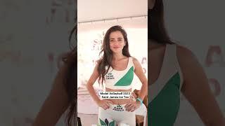 Model Volleyball 2023 ft model Angela Libio - St James Ice Tea - Miami Beach Spring Break #shorts
