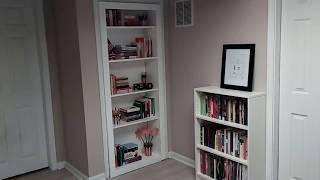 How I made a secret hidden bookcase door for CHEAP/FREE