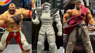 New Street Fighter action figures by Storm collectibles on display