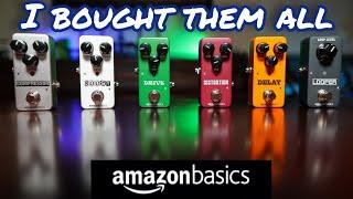 Every Amazon Basics Guitar Pedal - I wanted to hate them...