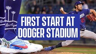 Trevor Bauer's First Start at Dodger Stadium!