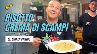 Il vero RISOTTO alla CREMA di SCAMPI con la PANNA! Una ricetta facile facile