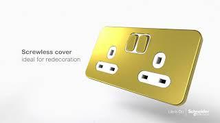 Schneider Electric Lisse Screwless Deco | Screwfix