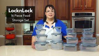 LocknLock 16 Piece Food Storage Container Set with Handles Review | What's Up Wednesday!