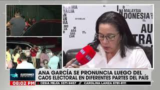 "Este es el proceso electoral más penoso" "Ana García se pronuncia luego del caos en elecciones