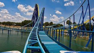 Wave Breaker: The Rescue Coaster [4K] Front Seat POV - SeaWorld San Antonio