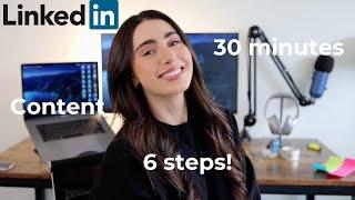 How To Create LinkedIn Content In 30 Minutes 2021 | Step By Step