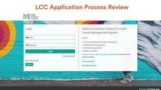 LCC Online Application Walk-Through (FY25)