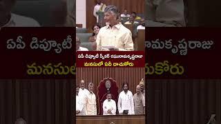 ఏపీ డిప్యూటీ స్పీకర్ రఘురామకృష్ణరాజు మనసులో ఏదీ దాచుకోరు.#APBudgetSession2024 #APAssembly