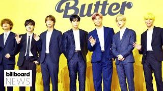 BTS’ ‘Butter’ Becomes Longest Running No.1 of 2021 With 9 Weeks At the Top | Billboard News