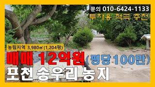 [매물번호:152] 포천 송우리 토지 매매 / 투자용으로 추천하는 매물