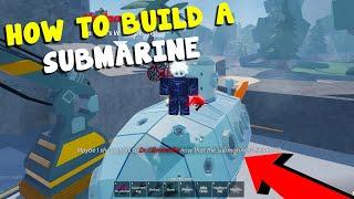 How to build a SUBMARINE in FISCH | Roblox