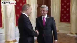 Vladimir Putin meets Serzh Sargsyan in Kremlin