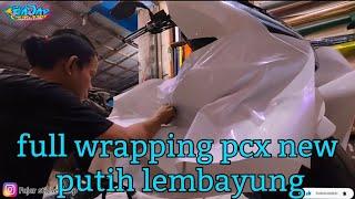 full wrapping new pcx putih lembayung 