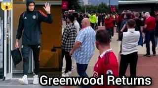 Yes!! Mason Greenwood Returns back to Manchester madness as fans & Staffs welcomes him back!