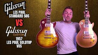 Gibson Les Paul Standard 50s VS Gibson Custom 1957 Les Paul Goldtop VOS