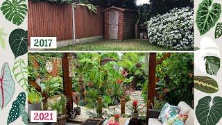 How I Transformed My Small UK Garden Into A Tropical Paradise  2017-2021