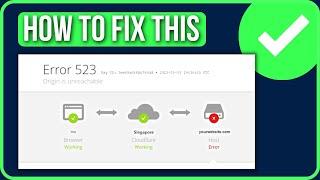 [FIXED] ERROR CODE 523 CHROME (2024) |  Fix Origin is Unreachable Error Code 523