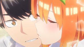 [ Anime Kiss ]  Gotoubun no Hanayome - Futaro Uesugi Kiss Yotsuba Nakano