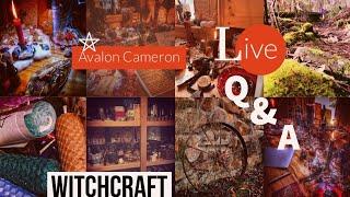 WITCHCRAFT LIVE Q&A || Covens, Ritual Tarot, Samhain, Working with Spirits, Pro Witch Tips.