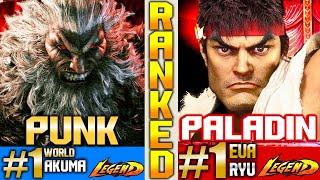 SF6 Top 1 Akuma (PUNK Vs Paladin) Ryu ▰ High Level