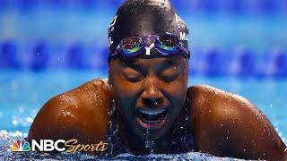 Simone Manuel is TOKYO BOUND after clutch and emotional 50 free trials win | NBC Sports