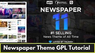 Newspaper Theme GPL Demo Installation️Activation Guide - Real GPL