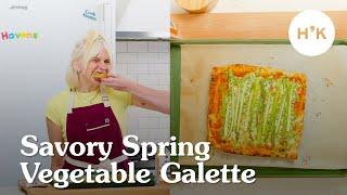 Savory Spring Vegetable Galette | BEST Veggie Savory Pie