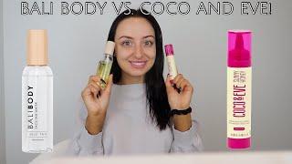 Bali Body Face Tan Water vs. Coco and Eve Bronzing Face Drops!