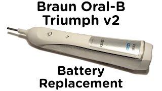 Battery Replacement Guide for Braun Oral-B Triumph v2 Toothbrush incl. 4000, 5000, 6000, 7000 Pro