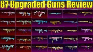 87 Upgraded Guns Review   41 lacs Worth of Account All MAX Skins | UPGRADE ALL GUNS | #pubgmobile