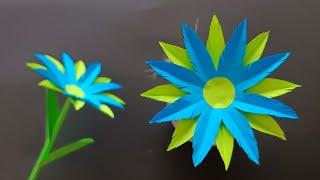 How to Make Easy Flower With Craft Paper || DIY Easy Paper Flower