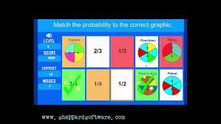 Matching Probability Math Game - Spinners - Sheppard Software
