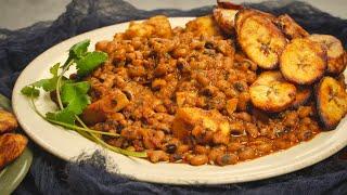 How To Cook Beans and Plantains | Nigerian Black-Eyed Peas Stew Recipe 