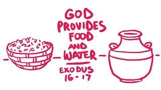 God Provides Food and Water Bible Animation (Exodus 16-17)