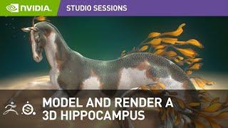 How to Model & Render A 3D Fantasy Hippocampus Creature w/ Ana Carolina Pereira