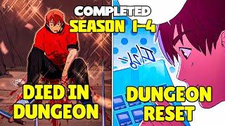 *S1-4* Died At Level 1 But Bug In System Restart Dungeon Keeping Him Alive - Manhwa Recap