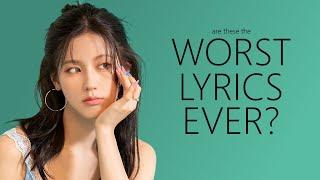 the absolute worst lyrics in k-pop