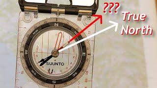 Magnetic Declination Explained | Your Compass Needle Does NOT Point North!