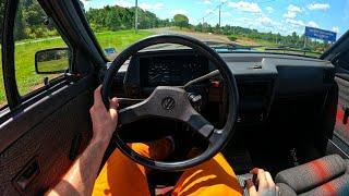 Volkswagen Gol 1989 (1.8) POV Test drive 4K (No narration)