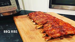 How to make INSTANT POT BBQ RIBS  (easy)